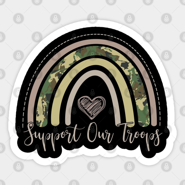 Support Our Troops Sticker by little.tunny